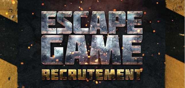 Escape Game – Recrutement- On en parle !