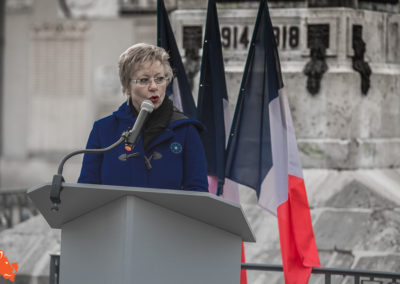 Catherine Maudet - Conseillère départementale à Villeneuve l'Archevêque le 11 novembre 2019